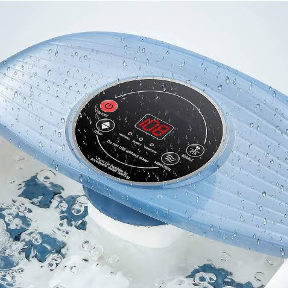 Foot Spa Bath with Heating and Massage Rollers, Bubble Action