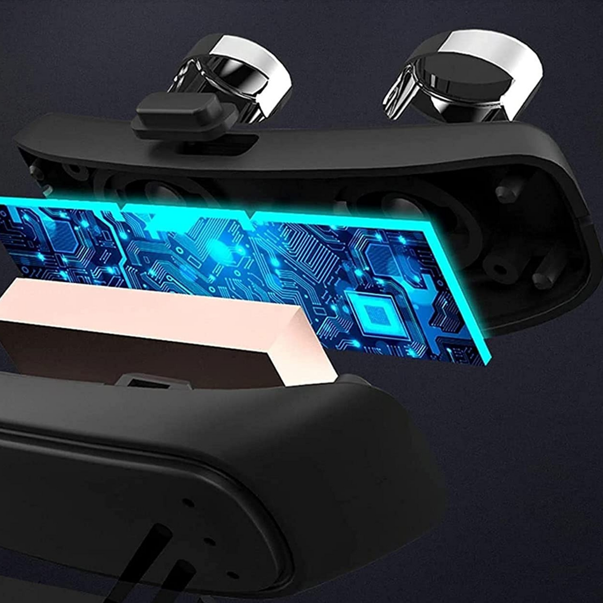 Chin Strap Device with Pulse Muscle Stimulation and Six Power Settings