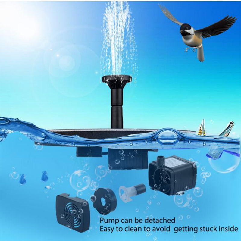 Floating Solar Fountain Pump with Multiple Spray Heads and Cordless Operation
