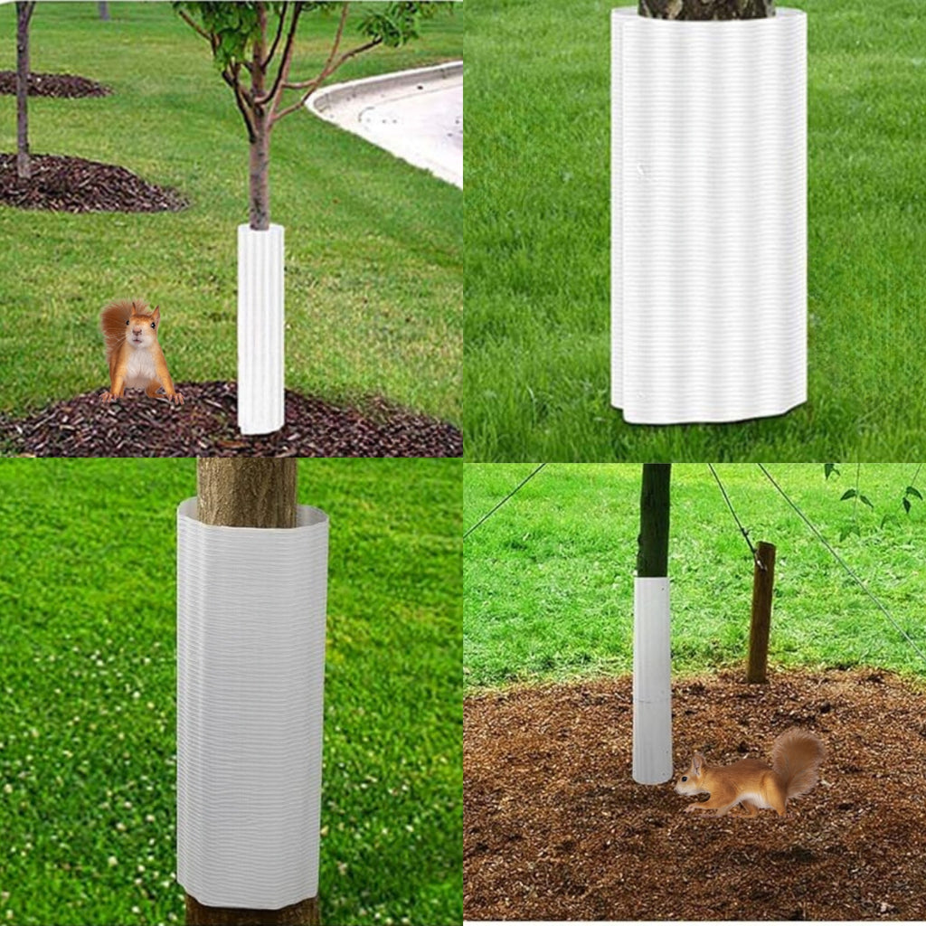 Tree Trunk Shield with Snap Assembly and Weatherproof Plastic, 6 Pack