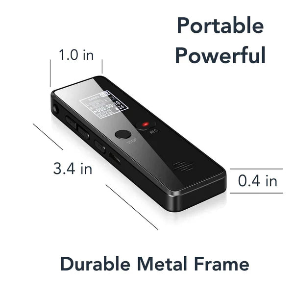 Digital Voice Recorder with Voice Activation and 16GB Storage, 35-Hour Battery Life