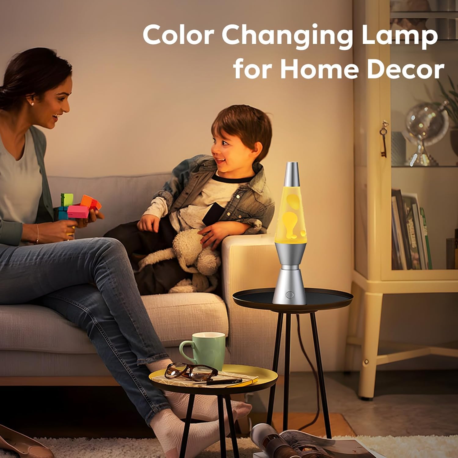 LED Lava Lamp with 17 Color Modes and Wireless Remote Control