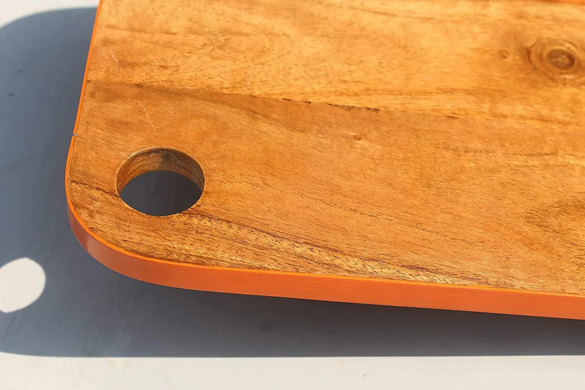 Acacia Wood Cutting Board Natural Finish Dual-Use Serving Tray, Kitchen Accessories