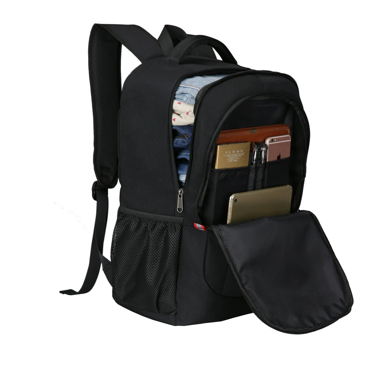 Travel Backpack with 17-Inch Laptop Sleeve and Waterproof Material, Hidden Zippers