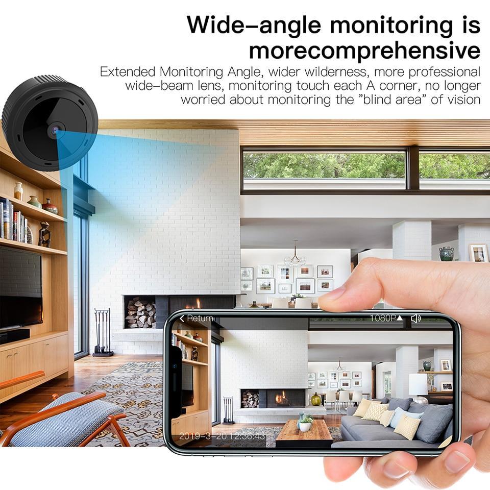 Compact WiFi Security Camera with 1080P Resolution and Infrared Night Vision