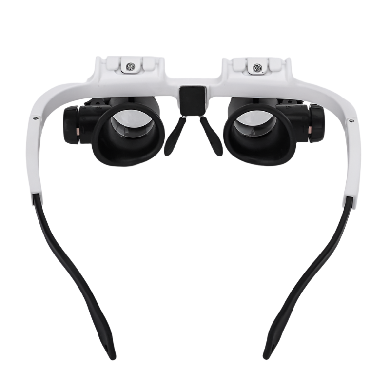 Magnifying Glasses with Dual LED Lights and Interchangeable Lenses, Storage Case