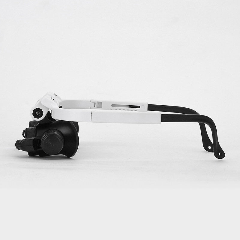 Magnifying Glasses with Dual LED Lights and Interchangeable Lenses, Storage Case