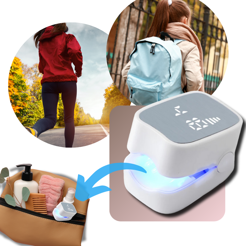 Dual Laser Nail Treatment Device with Ergonomic Clip and Rechargeable Battery
