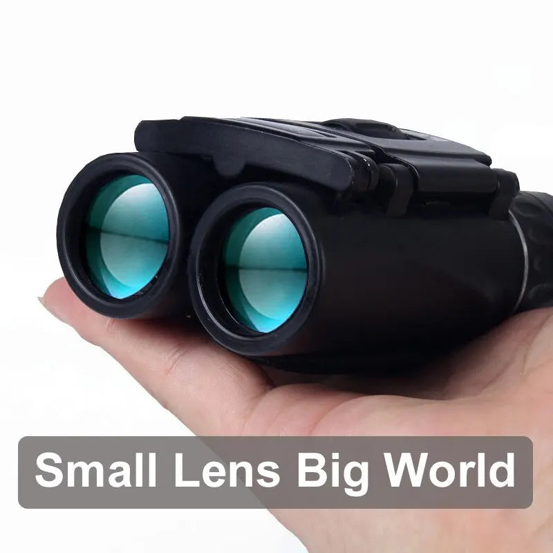 Compact Binoculars with 8x Magnification and 2000 Meter Range, Foldable Design