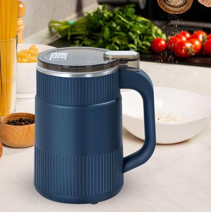 Electric Grain Mill with Hardened Steel Blades and Whole Grain Processing