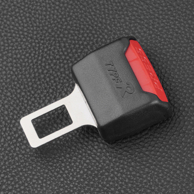 Seat Belt Extender Clip with Metal Latch and Plastic Housing, 2-Pack