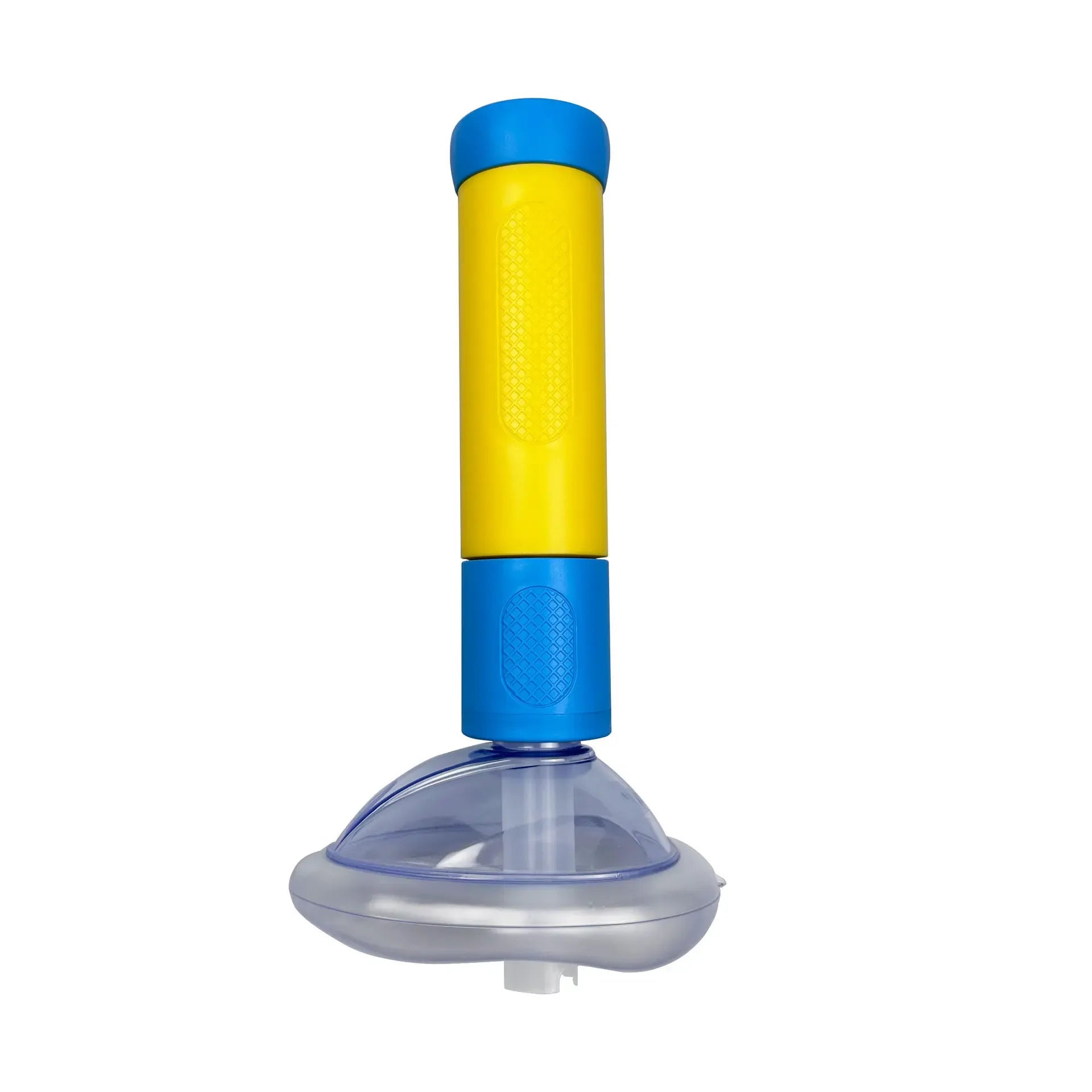 Airway Blockage Removal Device with Spring Loaded Plunger and Airtight Seal