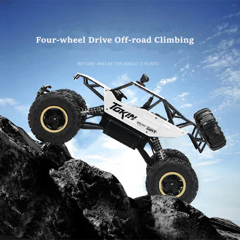 4WD Remote Control Truck with Dual Motors and Two Rechargeable Batteries