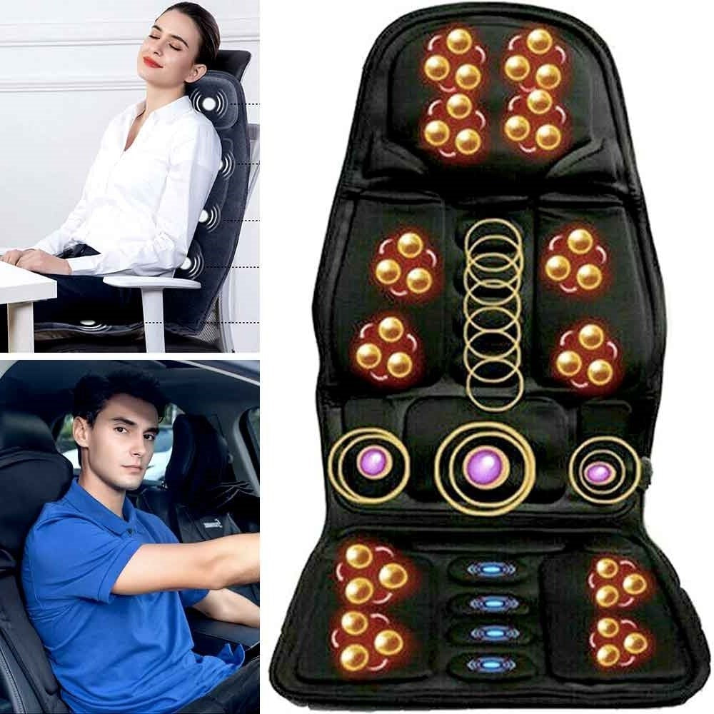 Massage Chair Pad with Heat Therapy and Eight Massage Modes for Car and Home