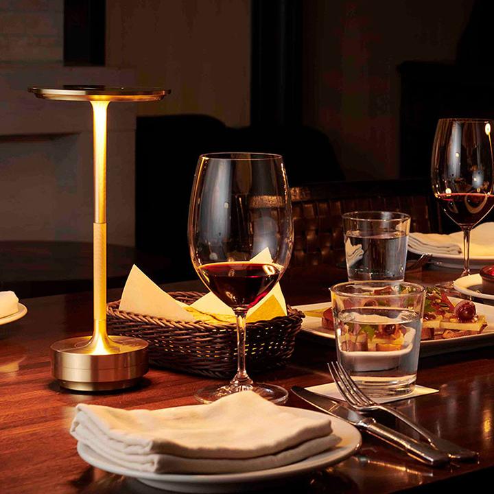 Touch Control Metal Desk Lamp with Four Brightness Stages and 150-Hour Battery