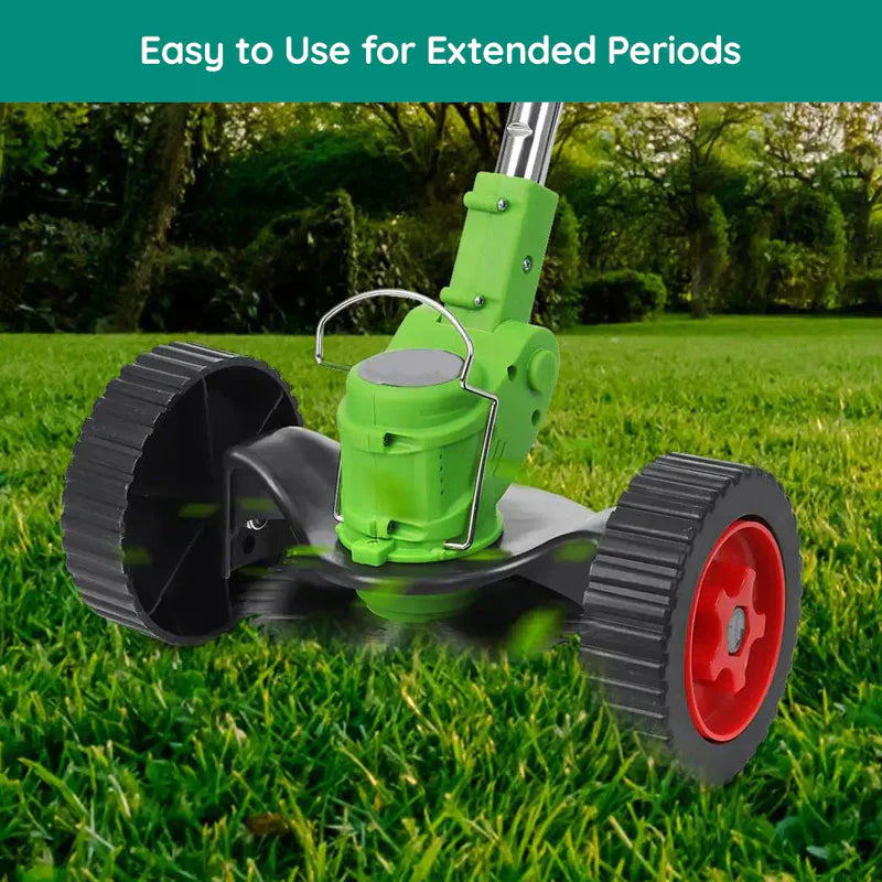 Cordless Grass Trimmer with 24V Motor and Telescopic Rod, Multi-Angle Head