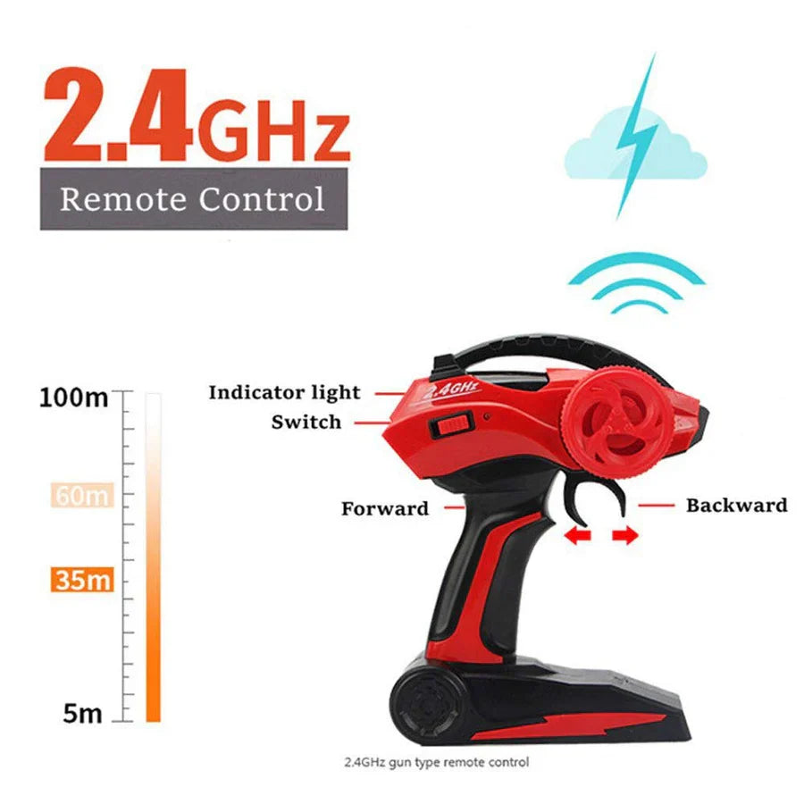 4WD Remote Control Truck with Dual Motors and Two Rechargeable Batteries