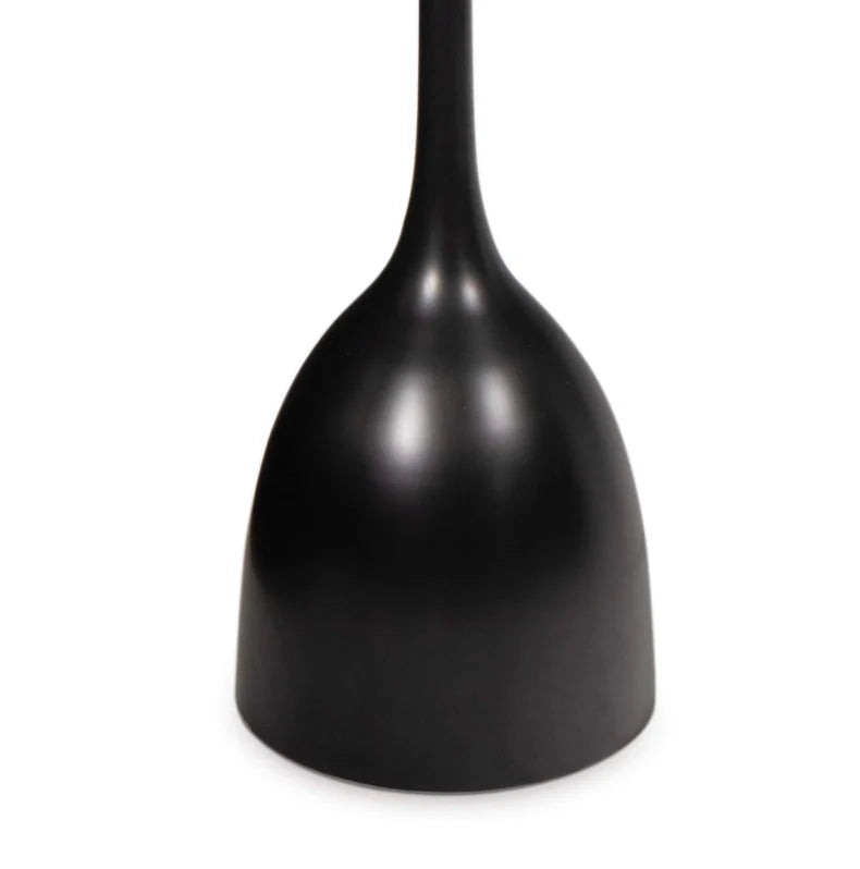 LumiNest Logan Dual Socket Floor Lamp 62" Black Metal with White Drum Shade, Living Room Floor Lamps
