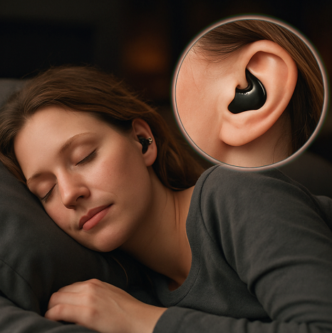 Wireless Sleep Earbuds with Dual Noise Reduction and 24-Hour Runtime