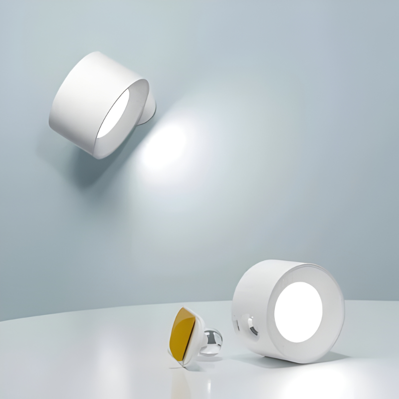 LED Wall Lamp with Touch Control and Adjustable Rotation, 3 Color Modes