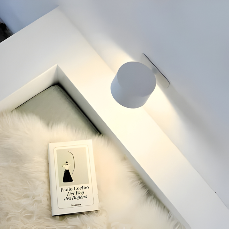 LED Wall Lamp with Touch Control and Adjustable Rotation, 3 Color Modes