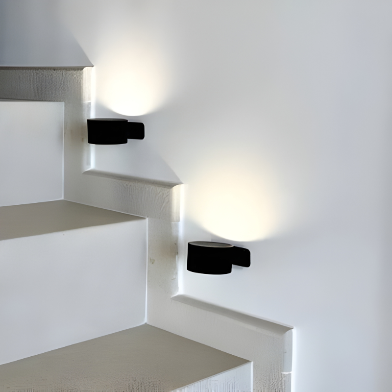 LED Wall Lamp with Touch Control and Adjustable Rotation, 3 Color Modes