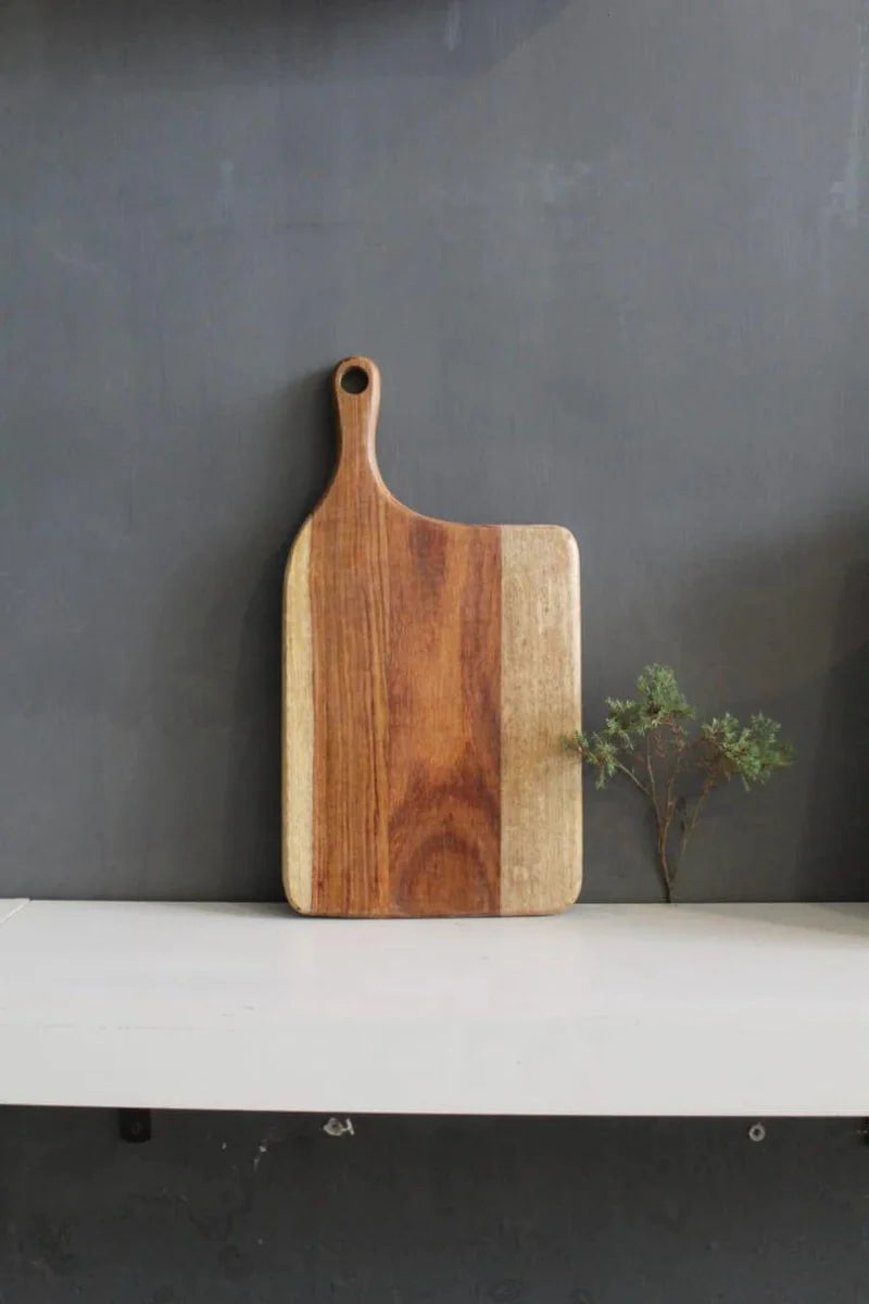 Artisan Edge Sheesham Wood Cutting Board Natural Finish 1-Piece, Kitchen Accessories