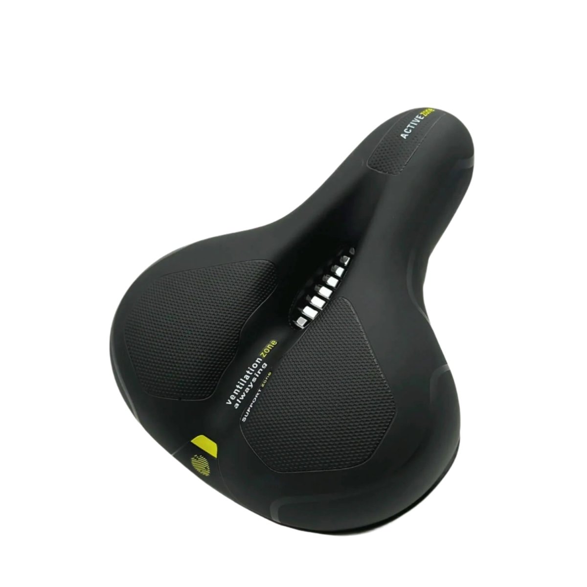 Gel Bike Saddle with Ergonomic Contour and Waterproof Design, Rear Reflector