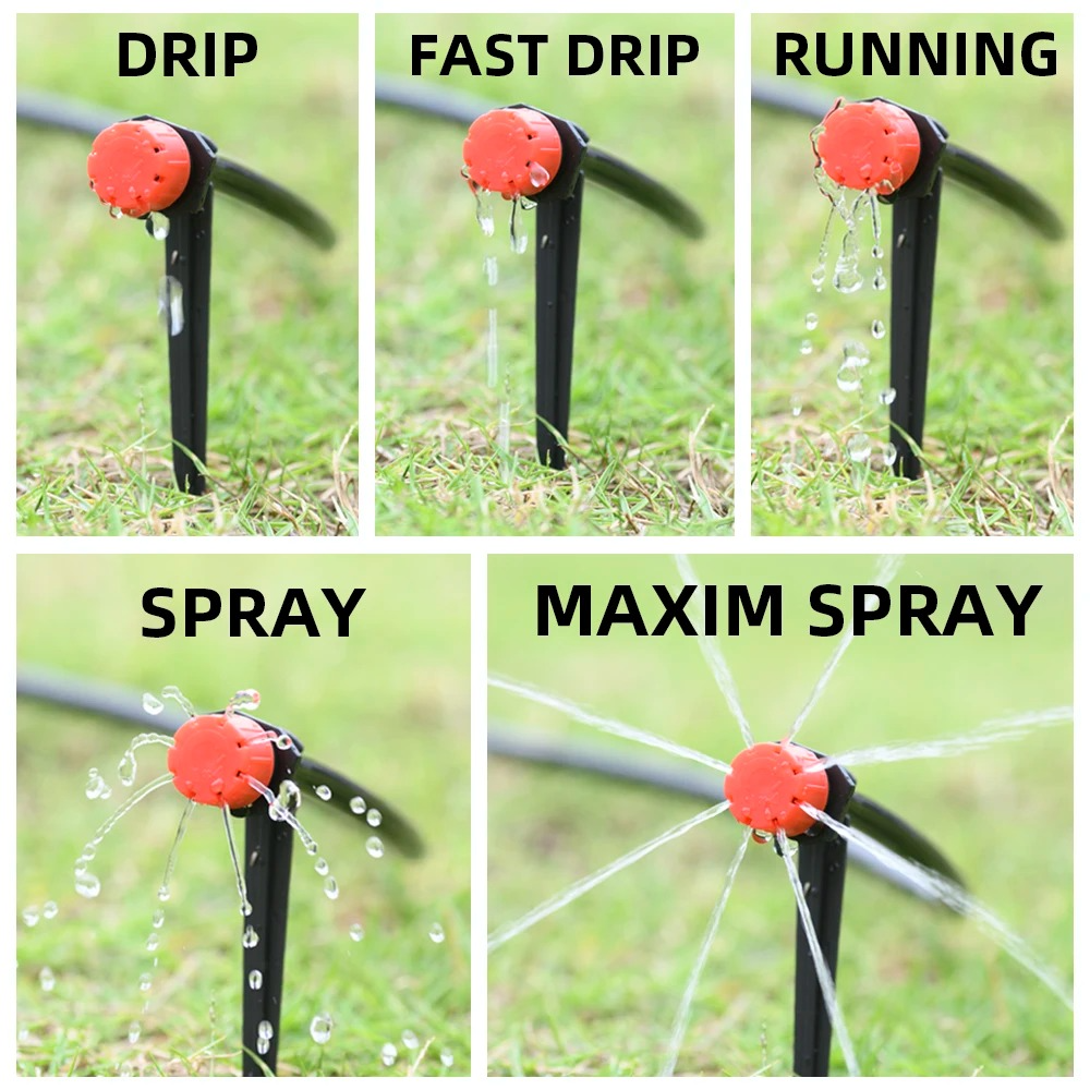 Automatic Garden Watering System with Programmable Timer and Pressure Regulator