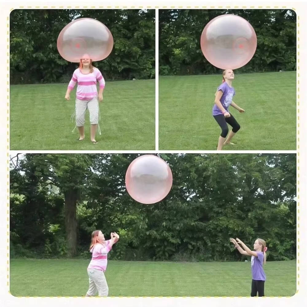 Giant Transparent Jelly Balloon Balls with Air or Water Fill, 3-Pack for Outdoor Play