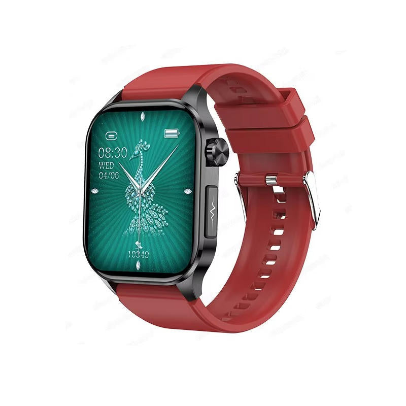 Senior Health Smartwatch with Heart Rate Monitor and Blood Oxygen Sensor, SOS Emergency Button
