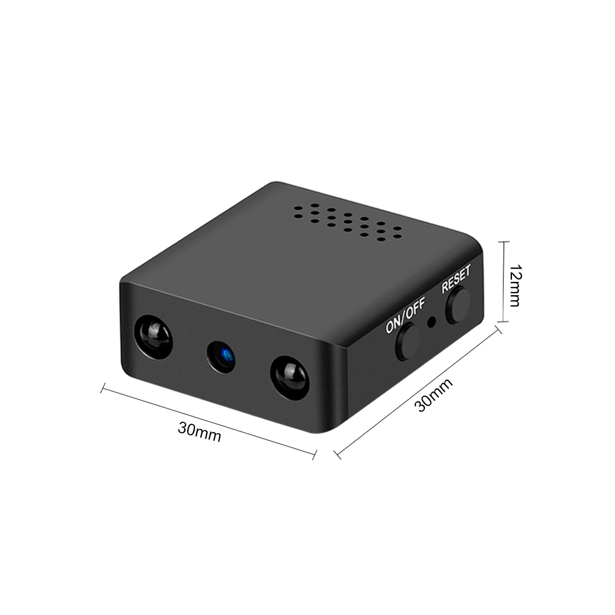 Compact HD Security Camera with Motion Detection and Night Vision