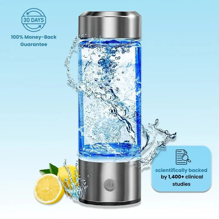 Portable Hydrogen Water Generator with Electrolysis System and Status Lights