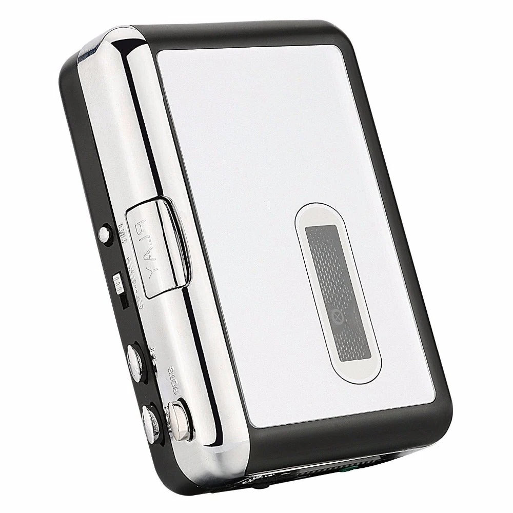 Cassette Tape to USB Converter with MP3 Recording and Stereo Playback