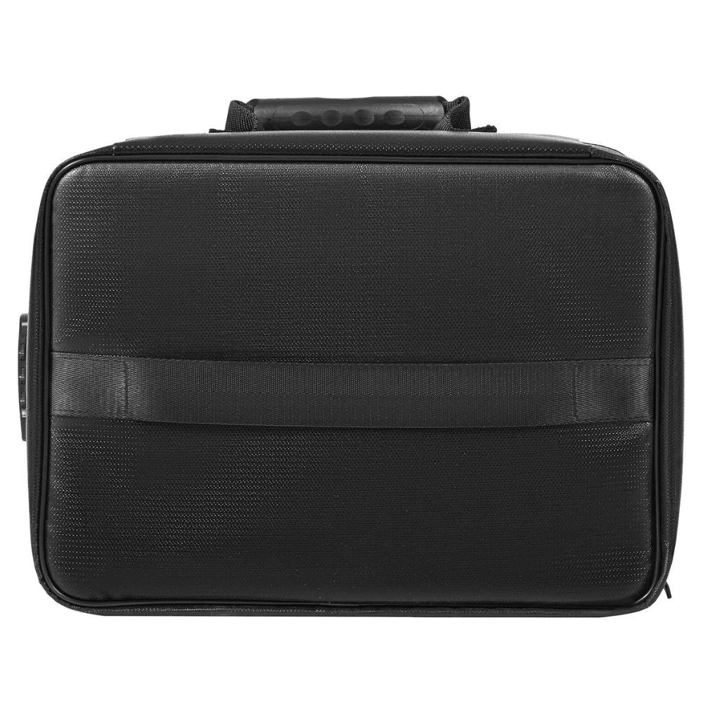 Fire and Water Resistant Document Bag with Lock and Triple Compartments