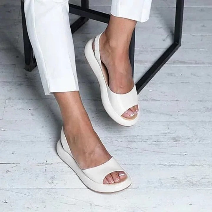Cushioned Footbed Sandals with Elastic Band and Arch Support