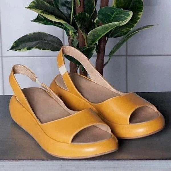 Cushioned Footbed Sandals with Elastic Band and Arch Support