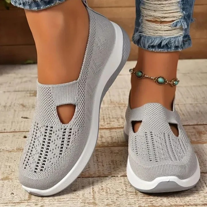 Women's Breathable Mesh Sneakers with Cushioned Insole and Flexible Fit
