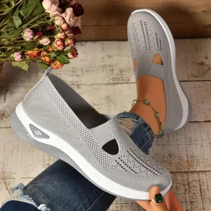 Women's Breathable Mesh Sneakers with Cushioned Insole and Flexible Fit
