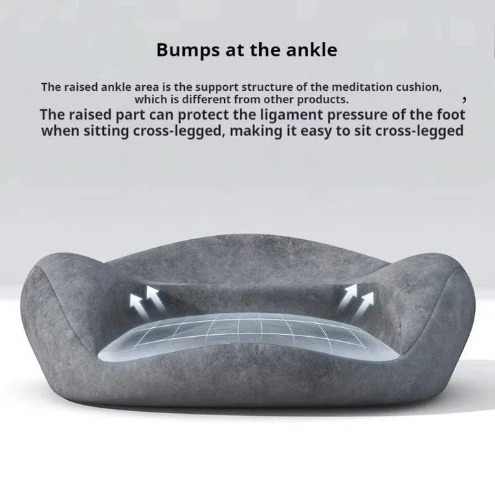 Meditation Floor Cushion with Contoured Support and Machine Washable Cover