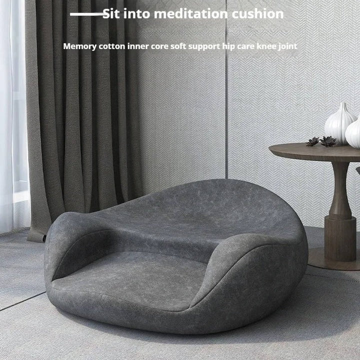 Meditation Floor Cushion with Contoured Support and Machine Washable Cover