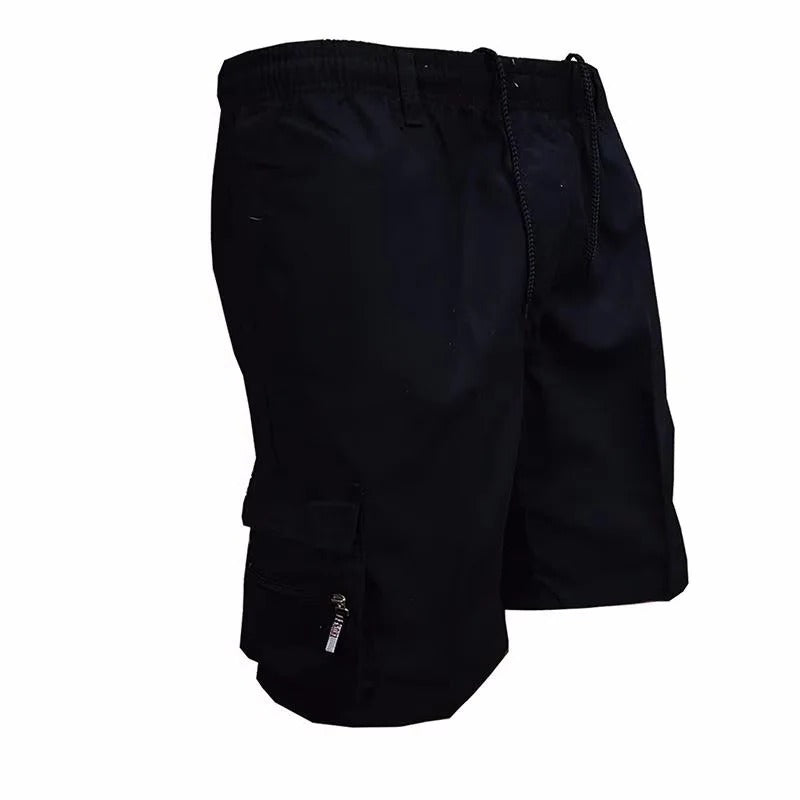 Cargo Shorts for Men with Deep Pockets and Relaxed Fit, Cotton Blend