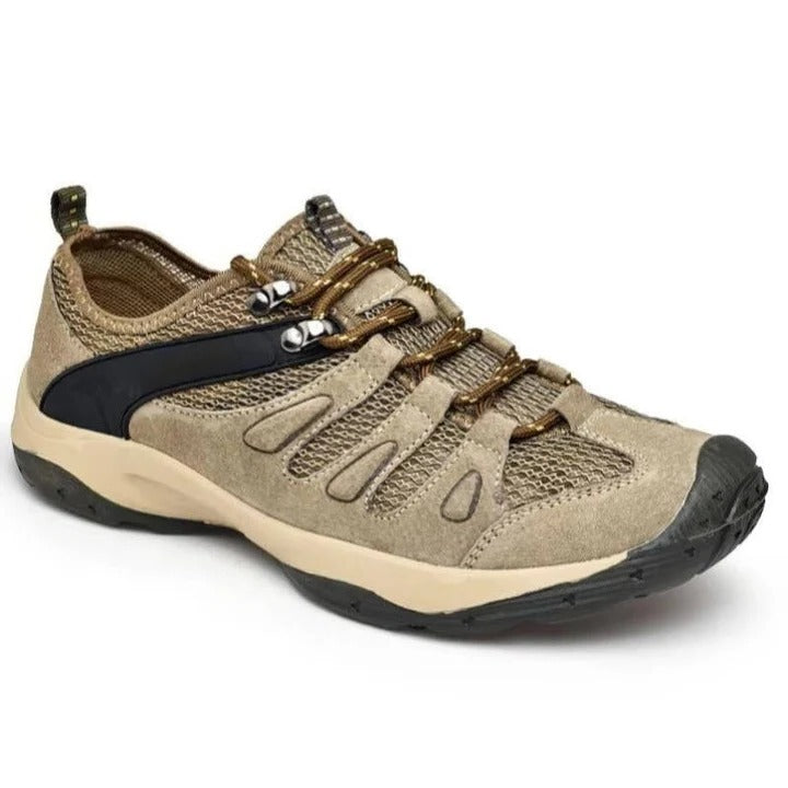 Waterproof Hiking Shoes with Reinforced Toe Cap and Ankle Support, Deep Tread Sole
