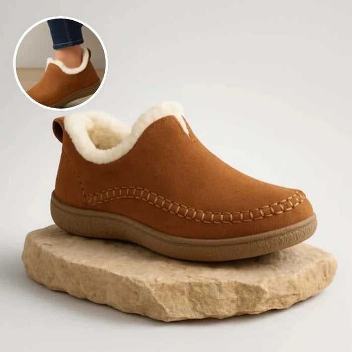 Insulated Winter Shoes with Orthopedic Arch Support and Anti-Slip Tread