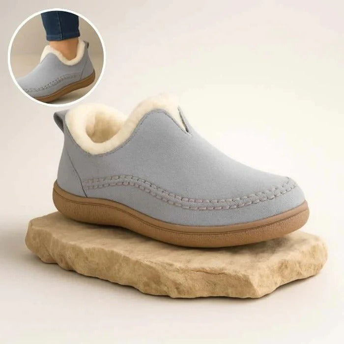 Insulated Winter Shoes with Orthopedic Arch Support and Anti-Slip Tread
