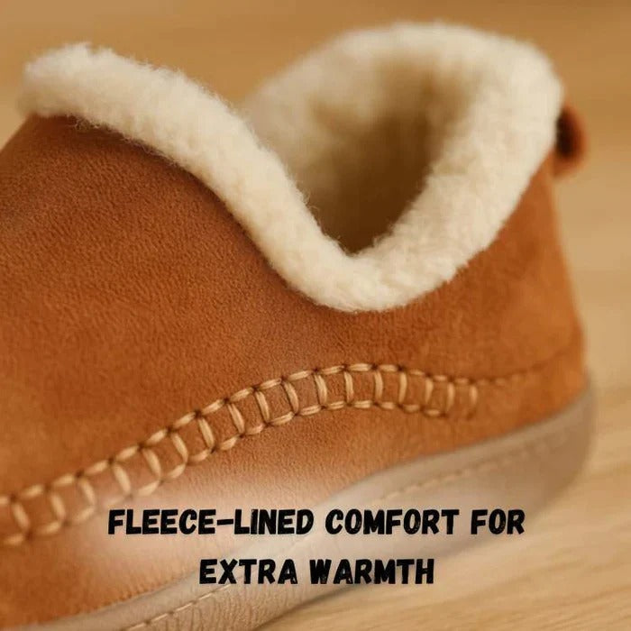 Insulated Winter Shoes with Orthopedic Arch Support and Anti-Slip Tread