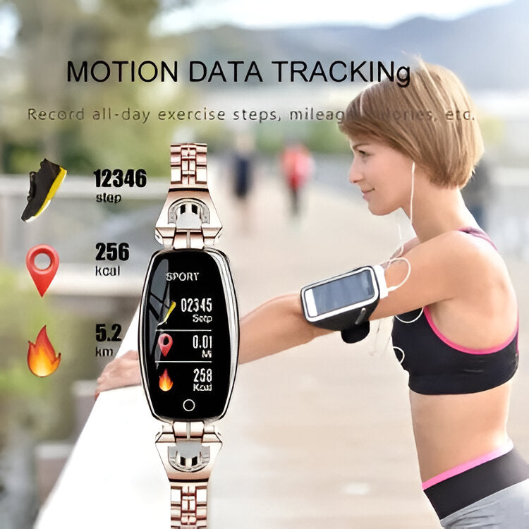 Fitness Bracelet with Color Touchscreen and Heart Rate Monitoring, Sleep Tracking