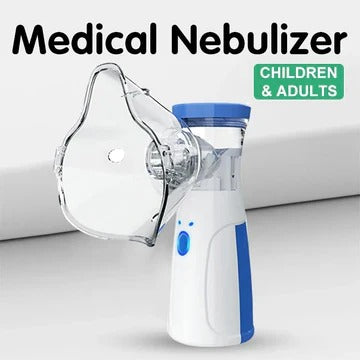 Mesh Nebulizer with Adjustable Mist Output and Dual Masks for Adults and Children