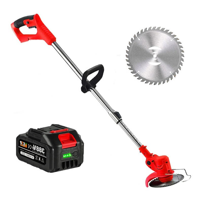 Cordless Grass Trimmer with 24V Motor and Telescopic Rod, Multi-Angle Head