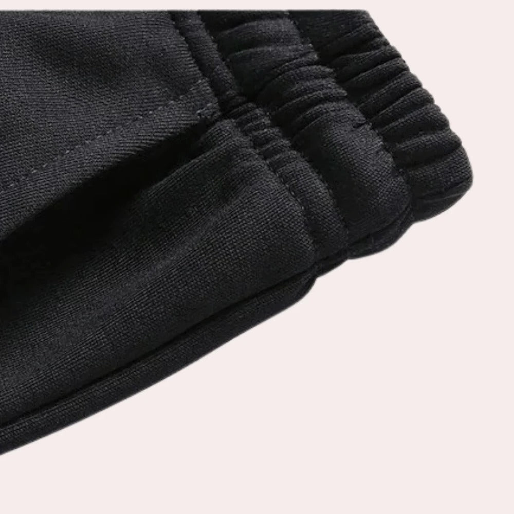 Men's Polyester Tracksuit with Stand Up Collar and Elasticated Cuffs